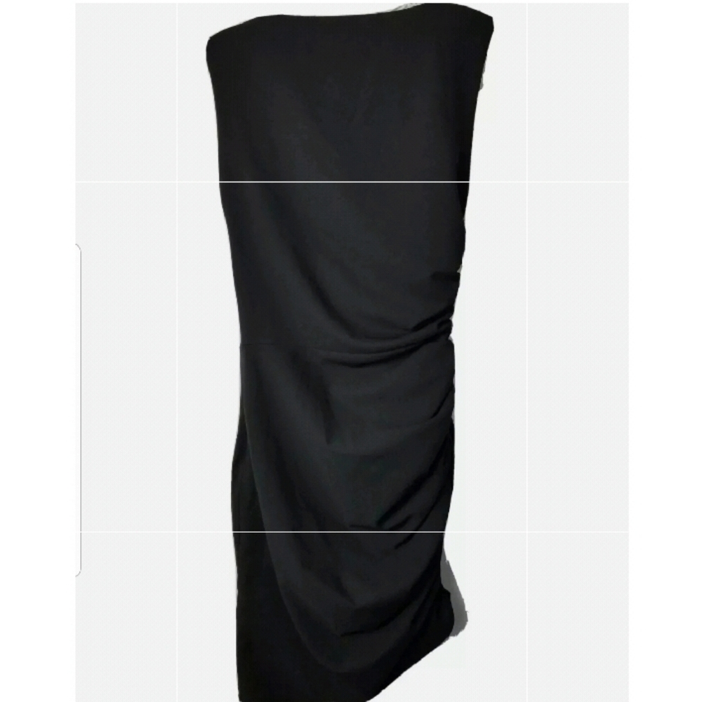 Zara Black Ruched Sides Sleeveless Bodycon Mini Dress Size XS - Picture 9 of 14